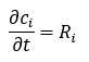 neglecting diffusion and assuming ideal mixing, the model reduces