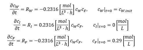  identify rate expressions with relevant parameters